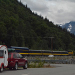 Alaska Railroad Passenger train, likely headed for Whittier or Seward. 