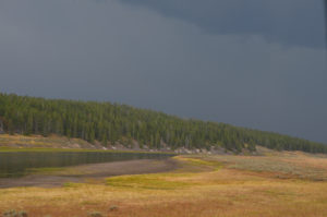 Storms are quite scenic as they pass through the Hayden Valley